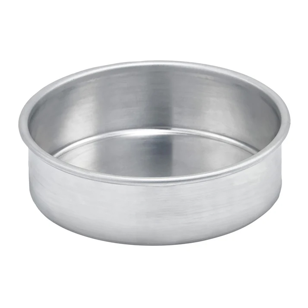 Winco Round Aluminum Cake Pan, 6" x 2" High