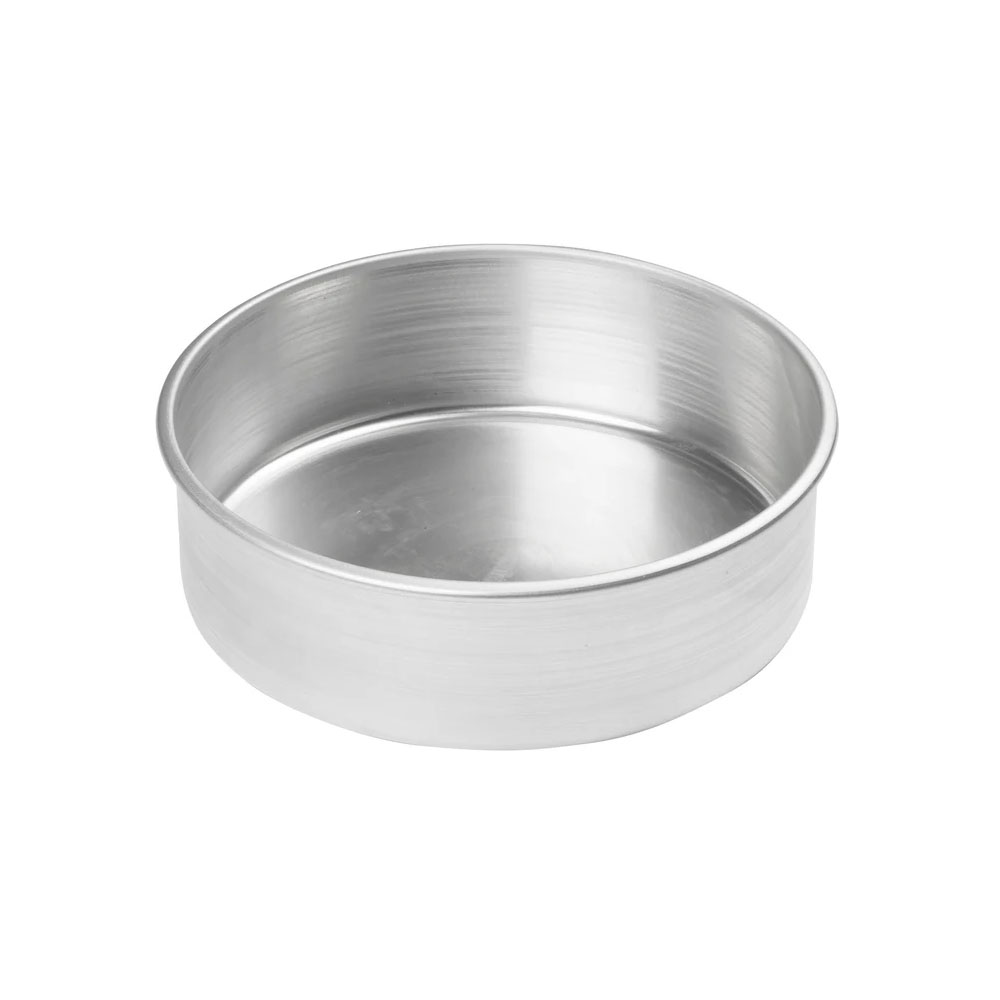 Winco Round Aluminum Cake Pan, 9" Dia. x 3" Deep