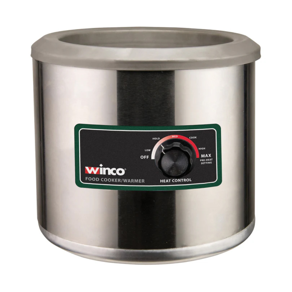 Winco Round Electric Food Cooker / Warmer, 7 Quart