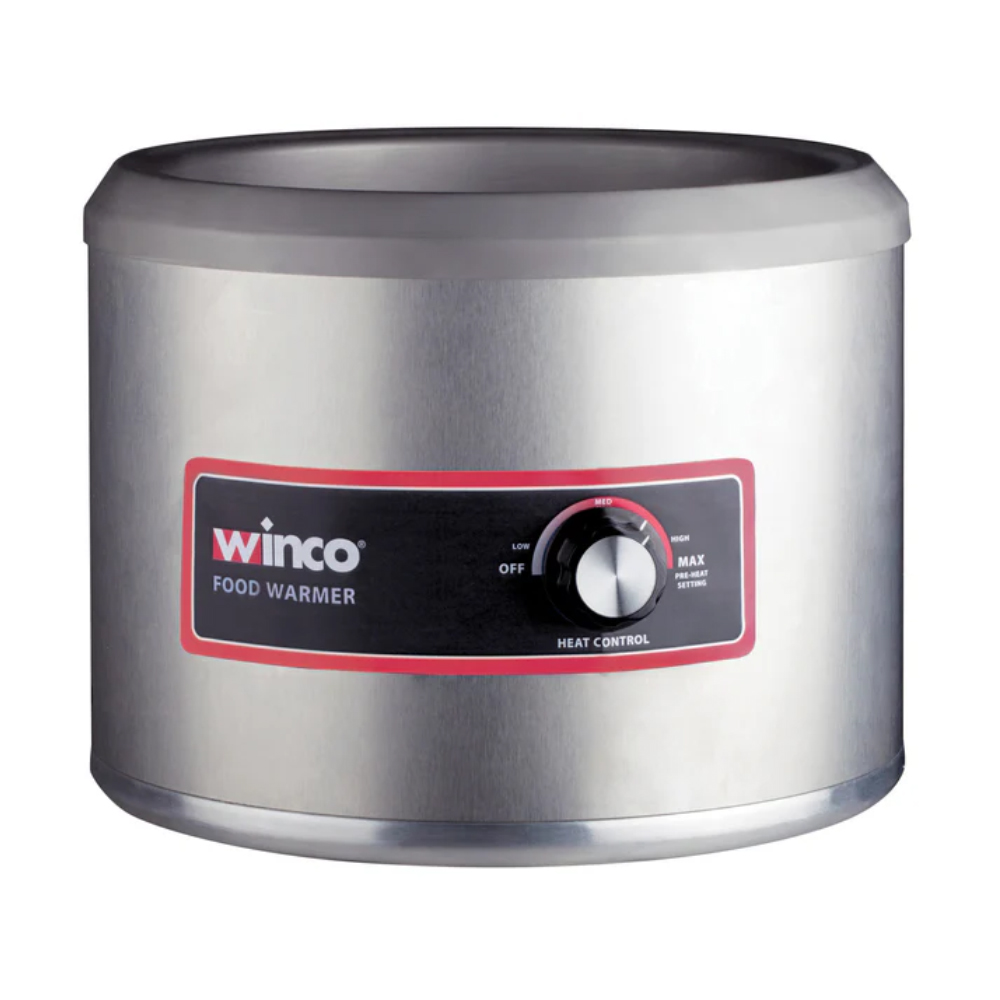 Winco Round Electric Food Warmer, 11 Quart