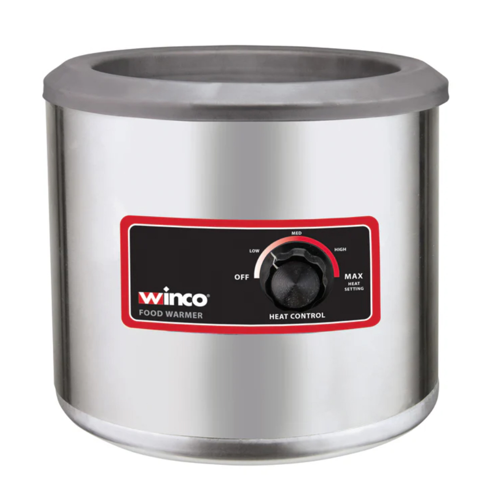 Winco Round Electric Food Warmer, 7 Quart