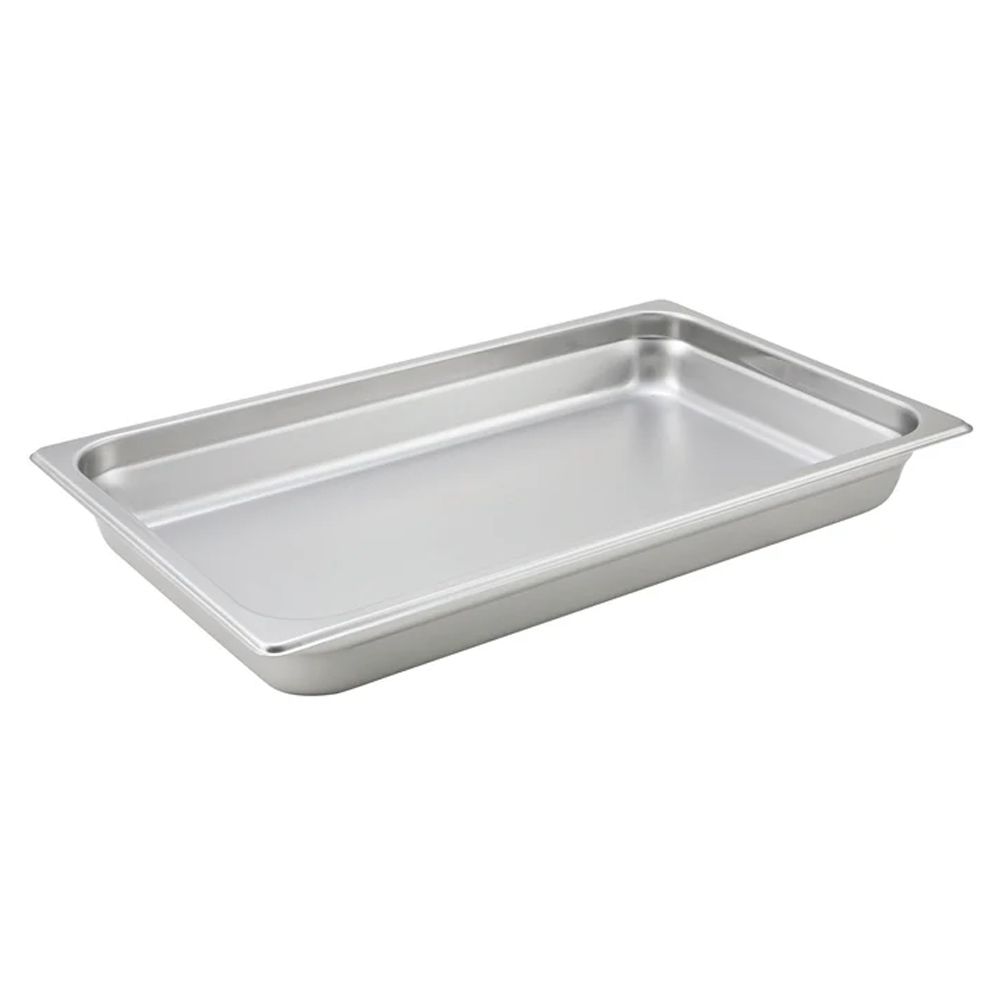 Winco Stainless Steel Anti Jam Steam Table Pan, Full Size x 2.5" Deep