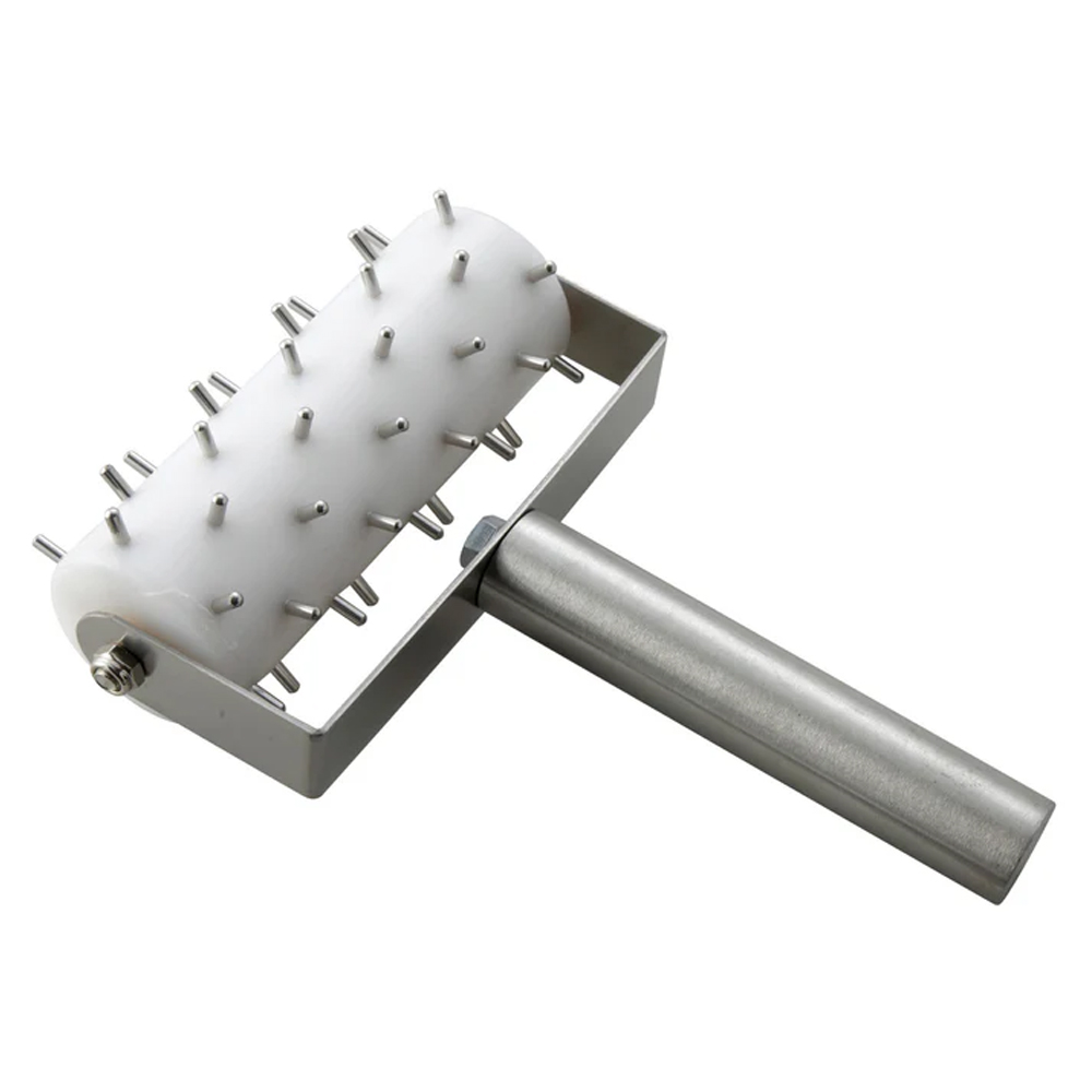 Winco Stainless Steel Dough Roller Docker, 5" Head