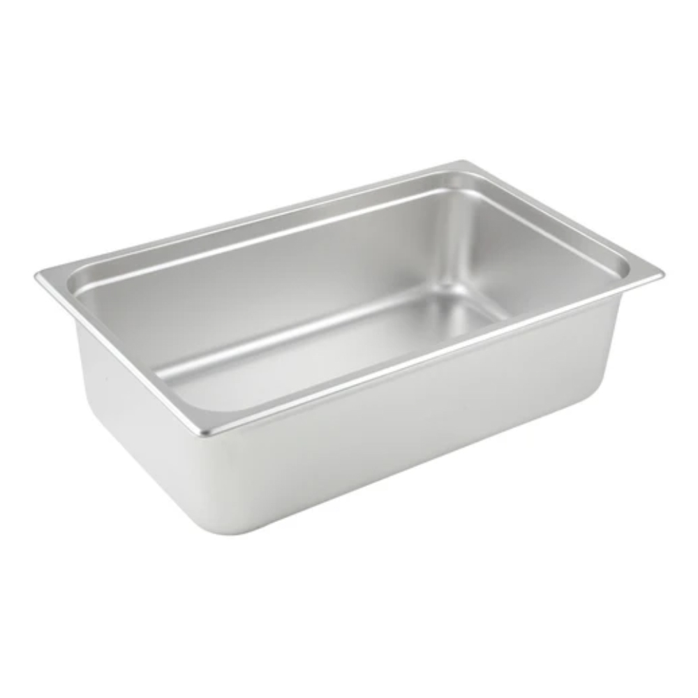 Winco Stainless Steel Full Size Anti Jam Steam Table Pan, 6" Deep