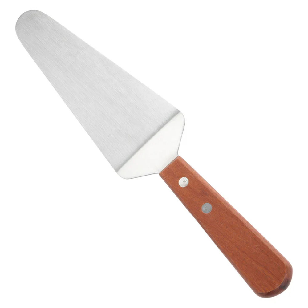 Winco TN166 Stainless Steel Pie Server, Wooden Handle, 5-1/2" Blade