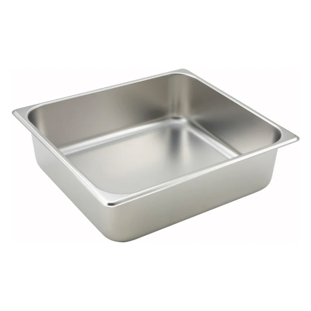 Winco Two Third Size Stainless Steel Steam Table Pan x 4" Deep