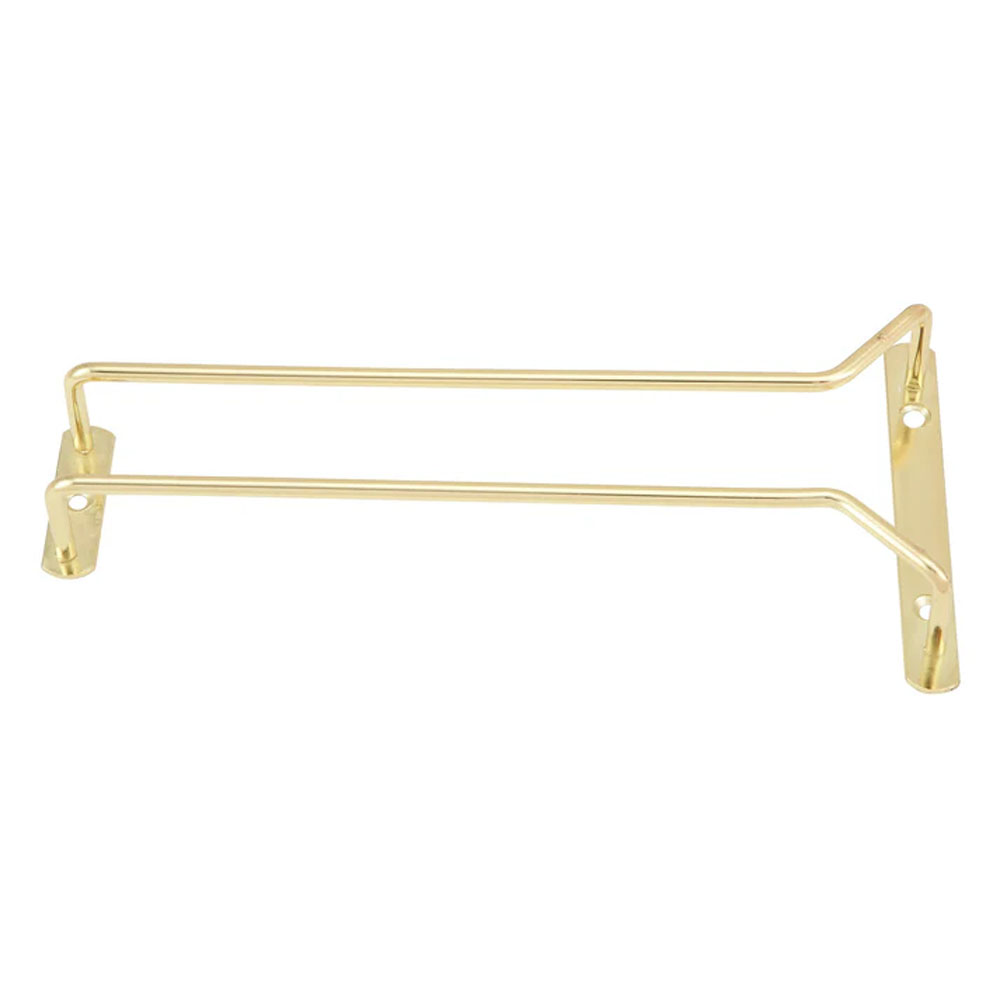 Winco Wire Glass Hanger/Holder Rack, Brass Plated