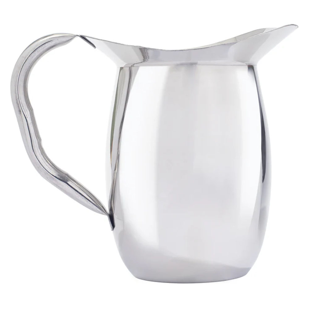 Winco WPB-2 Stainless Bell Pitcher 2 Quart