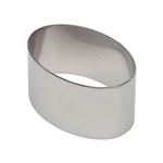 Ateco Stainless Steel Oval Dessert Ring, 3.2