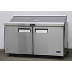 Atosa MSF8303GR Two Door Sandwich Prep Table 60-1/4"W, 17.2 Cu. Ft., Used Excellent Condition