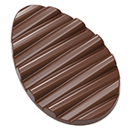 Chocolate World Polycarbonate Easter Egg Chocolate Mold, 2 Cavities