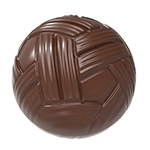 Chocolate World Polycarbonate Woven Half Sphere Chocolate World, 24 Cavities