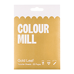 Colour Mill Gold Leaf Sheets, 3.14 x 3.14 - Pack of 25