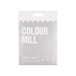 Colour Mill Silver Leaf Sheets, 3.14" x 3.14" - Pack of 25