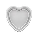 Fat Daddios Anodized Aluminum Heart Cake Pan 8" x 3" Deep 