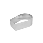 Fat Daddio's Stainless Steel Arch Cake Ring, 5-3/4