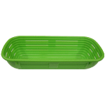 Green Rectangular Proofing Basket 4-3/4" x 10-5/8", 1.1 lb