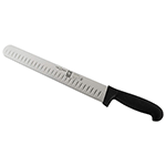 Icel Black Granton Edge Slicing Knife, 12" Blade