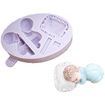 Karen Davies Sugarcraft Sleeping Baby & Pillow Silicone Mold