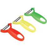 Kuhn Rikon Original Swiss Translucent Peelers, Set of Red, Green and Yellow