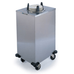 Lakeside LA6108 Mobile Heated Enclosed-Cabinet Dish Dispenser - Round, Plate Size: 7-3/8" to 8-1/8"