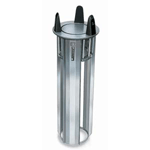 Lakeside 4005 Mobile Unheated Open Frame Dish Dispenser, Round - Plate Size: 5-1/8