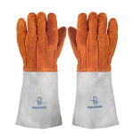 Matfer 773012 Leather 7 3/4" Baker Gloves with Forearm Protection