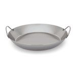 Matfer Black Steel Paella Pan - 14-1/8" diameter, 1-5/8" high