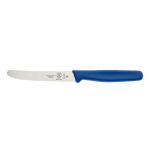 Mercer Culinary Serrated Bar Knife, Blue Handle, 4-1/3