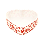 Novacart Red & White Heart Paper Baking Mold, 5-1/8