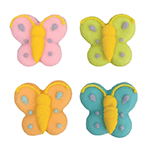 O'Creme Assorted Butterfly Royal Icing Decorations, Set of 12