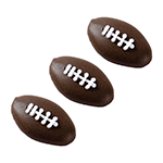 O'Creme Football Royal Icing Decorations, Set of 36