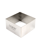 O'Creme Stainless Steel Square Cake Ring, 3-1/4" x 1-3/4" High 