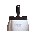 O'Creme Stainless Steel Chocolate Scraper, 6.0" x 3.2"