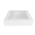 O'Creme White Cardboard Cake Box with Window, 12