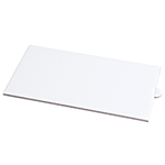 O'Creme White Rectangular Mini Board with Tab, 4