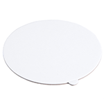O'Creme White Round Mini Board with Tab, 3.25