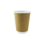 Packnwood Double Wall Compostable Kraft Paper Cups, 10 oz, 3.5