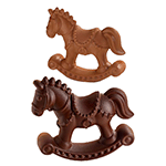 Pavoni KT221 Rocking Horse Thermoformed Plastic Chocolate Mold