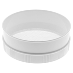 Plastic Flour Sieve with Stainless Steel Mesh, 12