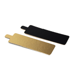 Rectangle Double Sided Mono Board with Tab, Gold & Black, 1.75
