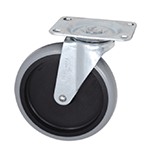 Replacement Swivel Plate Caster for Rubbermaid, 5"