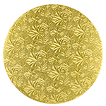 Round Gold Foil Cake Board, 10