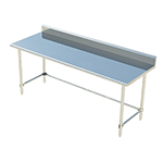 Sapphire SMTOB-2430S Stainless Steel Top Work Table with Backsplash; 30