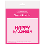 Sweet Sticks Happy Halloween Spooky Stencil