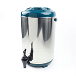 Vollum Stainless Steel Insulated Liquid Dispenser - 8 Liter, Teal