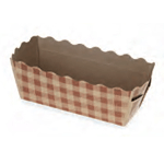 Welcome Home Brands Disposable Check Mini Paper Loaf Baking Pan, 3.1
