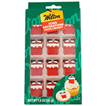 Wilton Santa Chimney Icing Decorations, Pack of 12