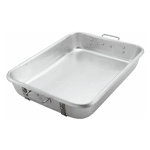 Winco 18"x 24"x 4-1/2" High Aluminum Bake/Roast Pan with Straps