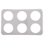 Winco ADP-444 Adaptor Plate Stainless Steel - Six 4-3/4